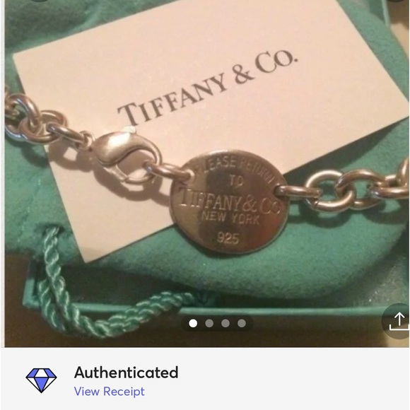 Authentic Tiffany & Co oval tag choker. Authenticated on my other listing. - Picture 2 of 8